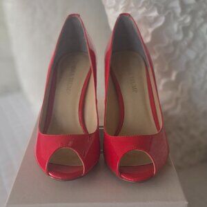 Ivanka Trump Red peep toe Patent heels